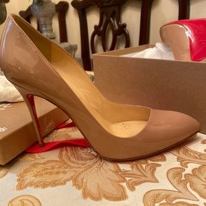 Christian Louboutin  Corneille 100mm Patent shoes!